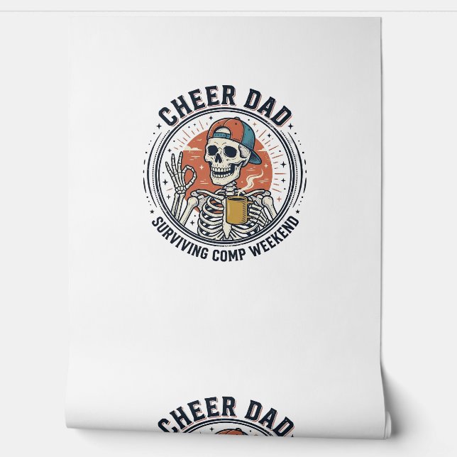 Cheer Dad Surviving Comp Weekend Skeleton Shirt_1 壁紙 (ほどく)
