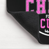 Cheer For The Breast Cancer Awareness Cheerleader  マウスパッド (コーナー)