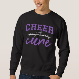 Cheer for the Cure Cheerleader Alzheimer's Epileps スウェットシャツ