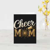 Cheer Gold Cheerleader Cheerleading Mom Game Day D カード (黄色い花)
