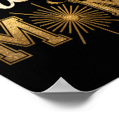 Cheer Gold Cheerleader Cheerleading Mom Game Day D ポスター (角)