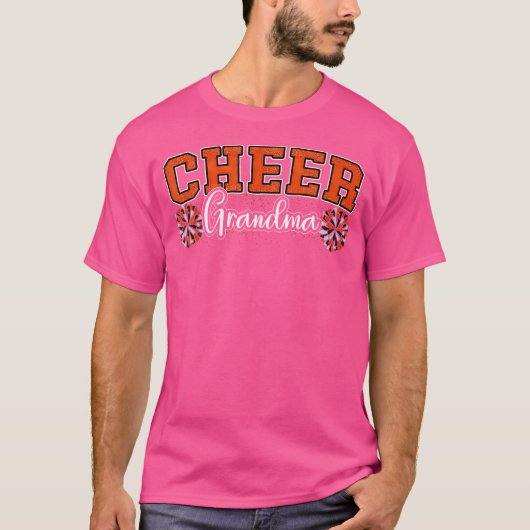 Cheer Grandma My Favorite Cheerleader Calls Me G-M Tシャツ (正面)