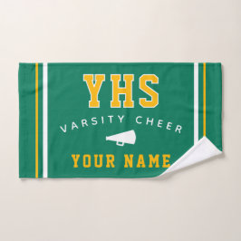 Cheer Icon, Custom Name & School, Cheer Team Gift ハンドタオル