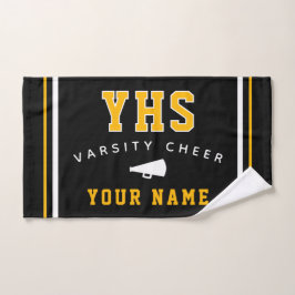 Cheer Icon, Custom Name & School, Cheer Team Gift ハンドタオル