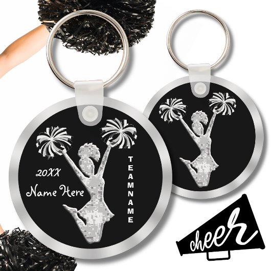 Cheer Keychains PERSONALIZED Your Text and Colors キーホルダー