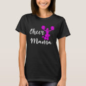 Cheer Mama Cheerleading Mother Cheering Cheerleade Tシャツ (正面)