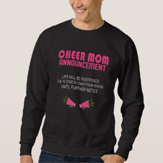 Cheer Mom Announcement For Women Cheerleaders Girl スウェットシャツ