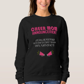 Cheer Mom Announcement For Women Cheerleaders Girl スウェットシャツ