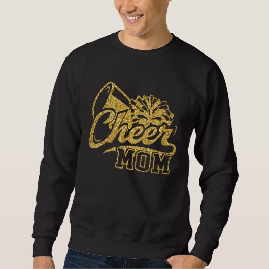 Cheer Mom Biggest Fan Cheerleader Cheerleading Mot スウェットシャツ (正面)