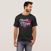 Cheer Mom Love Support Heart Cheerleader Fun Spots Tシャツ (正面フル)