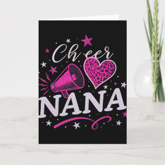 Cheer Nana For Mother's Day Cheerleader Grandma Pr カード