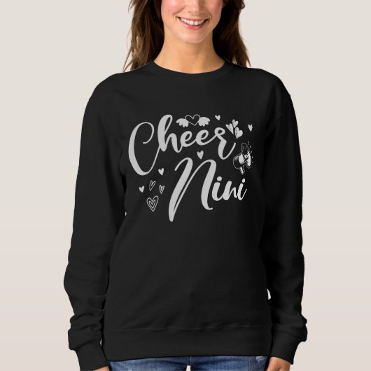 Cheer Nini Cheerleading Cool Mom Grandma Matching スウェットシャツ (正面)