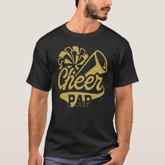Cheer Pap Biggest Fan Cheerleader Father's Day Tシャツ (正面)