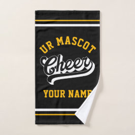 Cheer Script, Custom Name, Cheer Team Personalized ハンドタオル