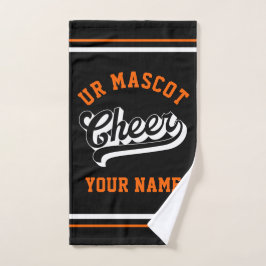 Cheer Script, Custom Name, Cheer Team Personalized ハンドタオル
