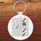 Cheer Senior 2026 Metal Circle Keychain キーホルダー (正面)
