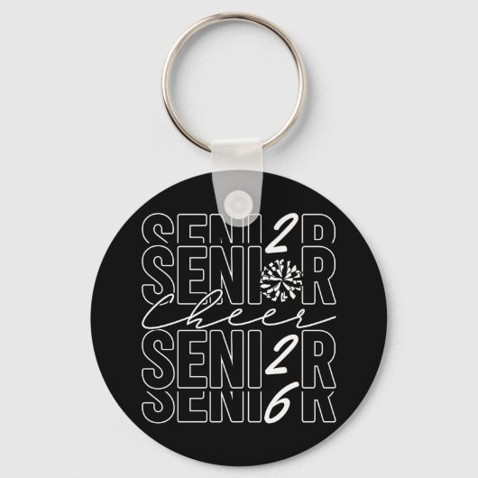 Cheer Senior 2026 Metal Circle Keychain キーホルダー (正面)
