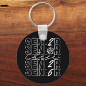 Cheer Senior 2026 Metal Circle Keychain キーホルダー (正面)