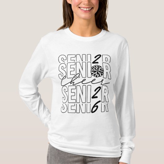Cheer Senior 2026 Women LS Tシャツ (正面)