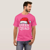 Cheer Squad Christmas Santa Cheerleading Matching  Tシャツ (正面フル)