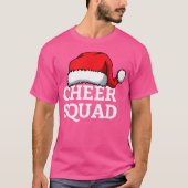 Cheer Squad Christmas Santa Cheerleading Matching Tシャツ (正面)