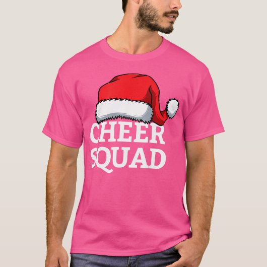 Cheer Squad Christmas Santa Cheerleading Matching  Tシャツ (正面)