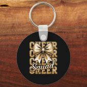 Cheer Squad Gold Funny Srt Cheerleader Cheerleadin キーホルダー (正面)