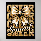 Cheer Squad Gold Funny Srt Cheerleader Cheerleadin ポスター (正面)
