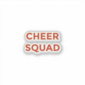 Cheer Squad Pet Parent Sticker | Gold Red Paw Mom  シール (正面)