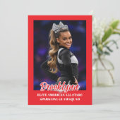 Cheer Team Cheerleader Signature Cards 招待状 (スタンド正面)