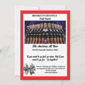 Cheer Team Cheerleader Signature Cards 招待状 (裏面)