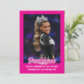 Cheer Team Cheerleader Signature Cards 招待状 (スタンド正面)