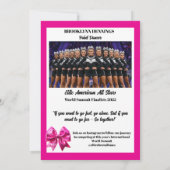 Cheer Team Cheerleader Signature Cards 招待状 (裏面)