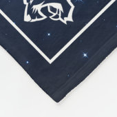 Cheer Team Senior Night Custom Photo Starry Night フリースブランケット (角)