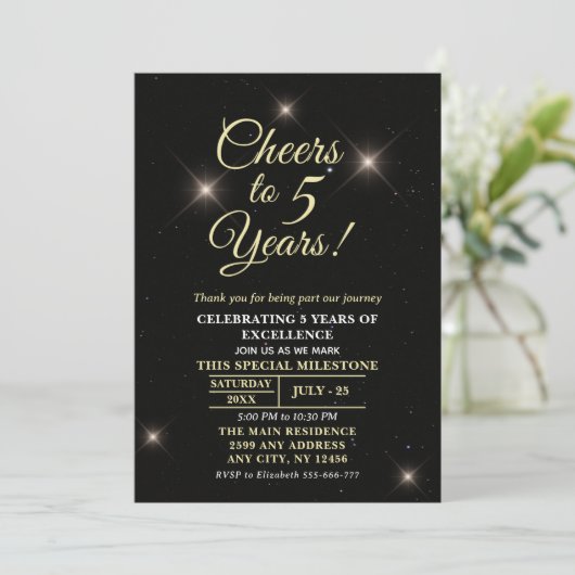 Cheer to Five Years, 5th Anniversary 招待状 (スタンド正面)