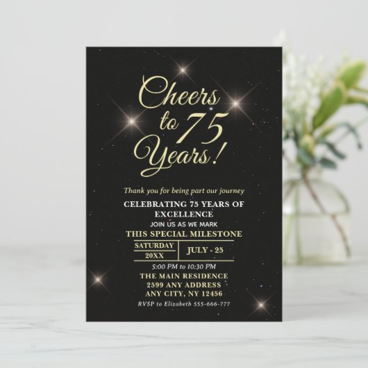 Cheer to Seventy-Five - 75th Anniversary 招待状 (スタンド正面)