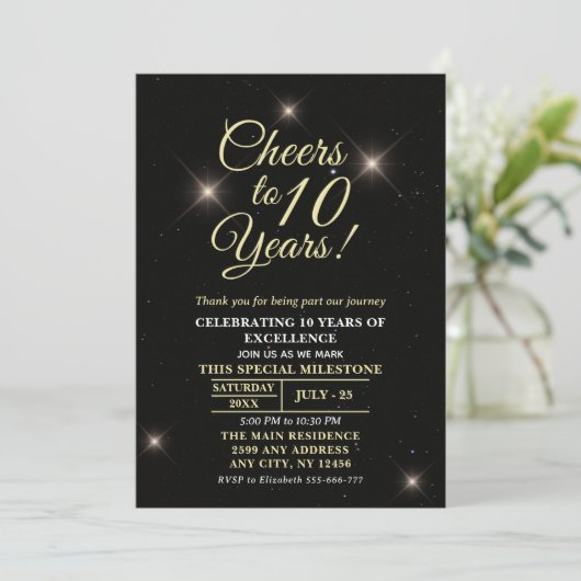 Cheer to Ten Years 10th Anniversary 招待状 (スタンド正面)