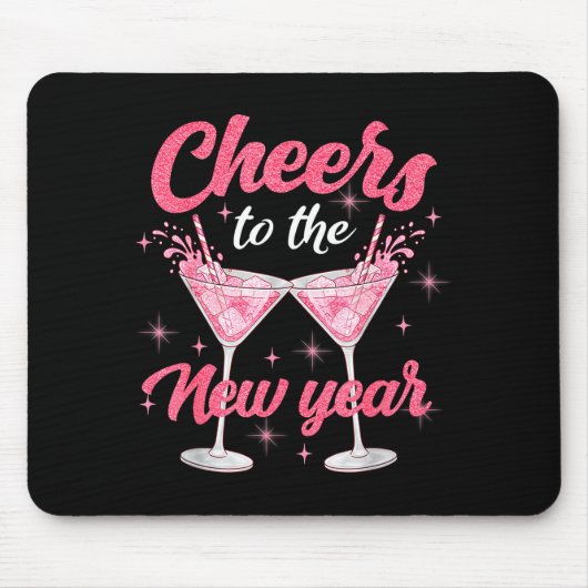 Cheer To The New Year Happy New Year 2026 Countdow マウスパッド (正面)