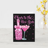 Cheer To The New Year Happy New Year 2026 Party  カード (黄色い花)