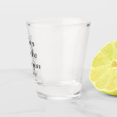 Cheer to the new year .personalized typography  ショットグラス (右)