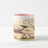 Cheer Up Boo Boo: Cute Pug Mug マグカップ (中央)