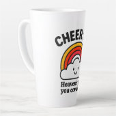 Cheer Up Heaven’s Got You Covered – Cute Latte Mug カフェラテマグ (左アングル)