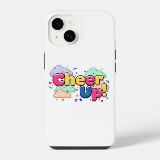 Cheer Up Minimalist Phone Case iPhoneケース (裏面)