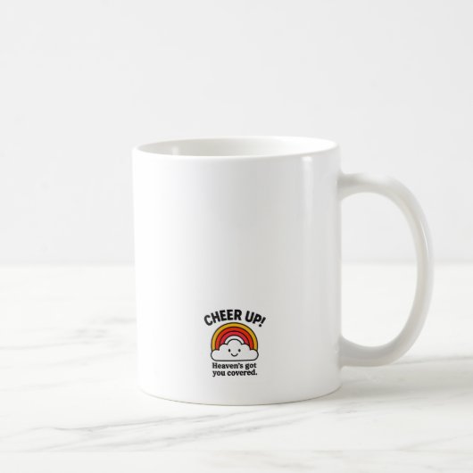 Cheer Up Rainbow Cloud Motivational Coffee Mug コーヒーマグカップ (右)