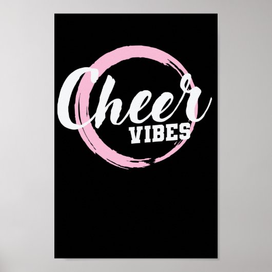 Cheer Vibes Cheerleader Sport turnen anfeuern ポスター (正面)
