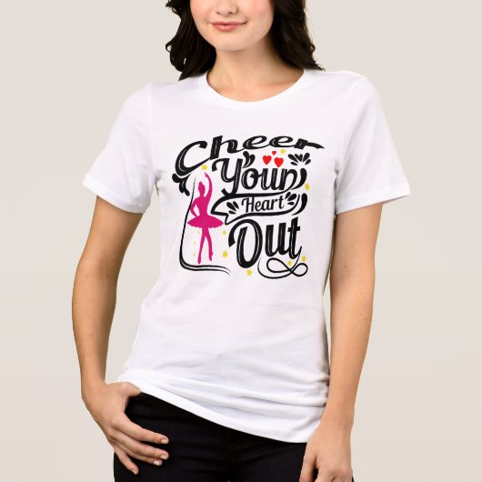 Cheer Your Heart Out Ballerina Tee トライブレンドTシャツ (正面)