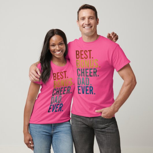 Cheerdancing Best Bonus Cheer Dad Ever Cheerleadin Tシャツ (ユニセックス)