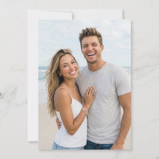 Cheerful Beach Photo 招待状 (正面)