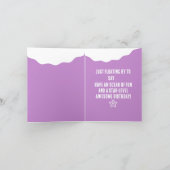 Cheerful birthday card with starfish カード (内部)