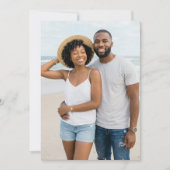 Cheerful Blue Beach Photo 招待状 (正面)